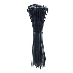 8" Nylon Cable Zip Tie 50lbs - Black