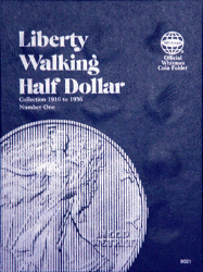 Liberty Walking Half Dollar No. 1 Folder,  1916-1936