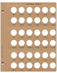Lincoln Cents Replacement Page 4 1947-1958 D
