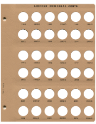 Lincoln Cents Replacement Page 7 1989-2006-D