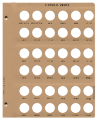 Lincoln Cent Replacement Page 1 1909-V.D.B - 1920 S