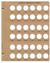 Lincoln Cents with Proof Replacement Page 7 1984-1995-S