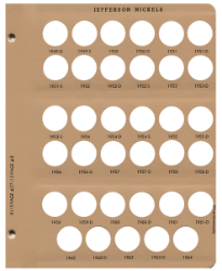 Jefferson Nickels Replacement Page 2 1949D - 1964