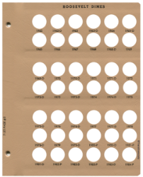 Roosevelt Dimes Replacement Page 2 1962-1984-P