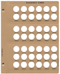 Roosevelt Dimes Replacement Page 3 1984-D-2005-P