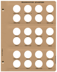 Washington Quarters with Proof Replacement Page 6 1979-S-1987-P