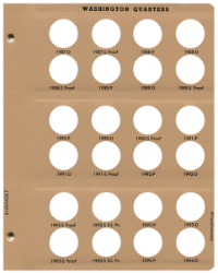 Washington Quarters with Proof Replacement Page 7 1987-D-1994-D