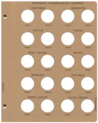 Statehood Quarters Replacement Page 4 2005 P to 2006 D