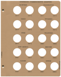 Statehood Quarters Replacement Page 5 2007 P - 2008 D