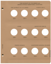 Statehood Quarters DC & Territories Replacement Page 1 DC 2009 - NMI 2009-D