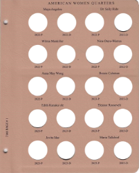 American Women Quarters Replacement Page 2022 P - 2023 D