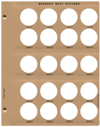 Kennedy Half Dollars Replacement Page 4 1998-P-2007-D