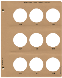 American Eagle Silver Dollars Replacement Page 3 2004 - 2012