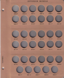 Jefferson Nickels 2006 to Date Replacement Page 1 2006 to 2023 P&D
