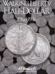 Walking Liberty Half Dollar No. 1 Folder  1916-1936