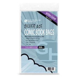 Shield Bag for Thicker Silver Comic Books (Wide Size) - 7 1/4 x 10 1/2