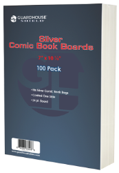 Silver Comic Book Backing Boards (7 x 10 1/2) - 100 Pack