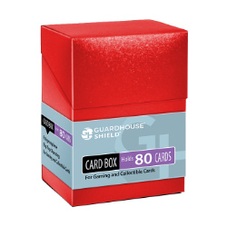 Flip-top Card Box - Red