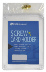 1 Trading Card 4 Screw Card Holder 35pt - Clear