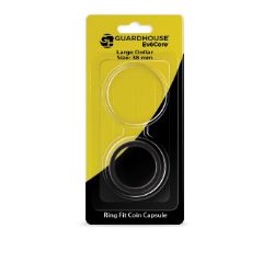 EvoCore Large Dollar Silicone Ring Fit Coin Holder - 38mm (Black)