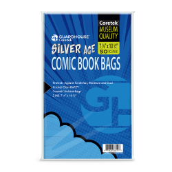 Coretek Comic Book Bag (2mil BoPET) - Silver