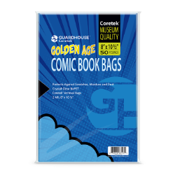 Coretek Comic Book Bag (2mil BoPET) - Golden
