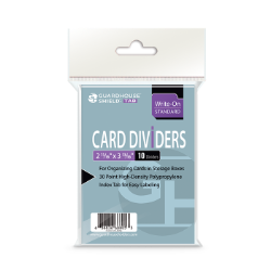 Trading Card Dividers - White Regular