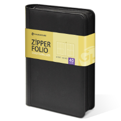 Graded Trading Card Zipper Folio for 40 PSA Card Slabs - Charcoal