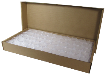 39mm Silver Round Bulk Direct-Fit / L Ring-Fit EvoCore Coin Holders. 250 count box.