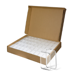 Evocore 1 Oz Silver Bar Holder with Ornament Loop. 250 Count Box