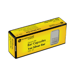 1 oz Silver Bar Direct-Fit EvoCore Coin Capsules  - 25 per box.