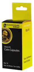 Small Dollar (26.5mm) Direct-Fit EvoCore Coin Capsules - 10 Pack