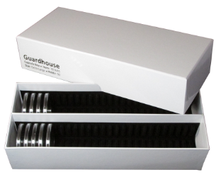 Guardhouse Double Row Coin Capsule Box - 50 Extra Large Capsules