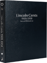 Lincoln Cents 1909-1958, Date & Mintmark Set P, D & S (Black)