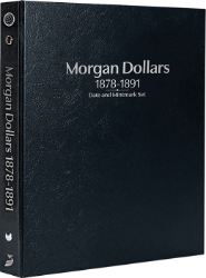 Morgan Dollars 1878-1891, Date & Mintmark Set P, S, CC, & O (Black)