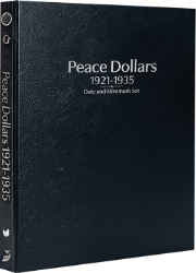 Peace Dollars 1921-1935, Date & Mintmark Set P, D & S (Black)