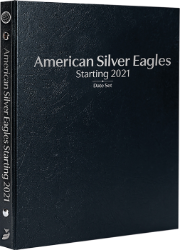 American Silver Eagles Starting 2021, Date Set P, S & W (Black)