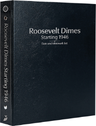 Roosevelt Dimes Starting 1946, Date & Mintmark Set P, D & S (Black)