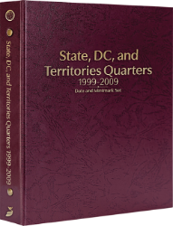 State, DC, and Territorial Quarters 1999-2009, Date & Mintmark Set P & D (Burgundy)