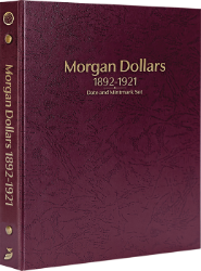 Morgan Dollars 1892-1921, Date & Mintmark Set P, D, S, CC, & O (Burgundy)
