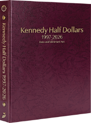 Kennedy Half Dollars 1997-2026, Date & Mintmark Set P, D & S (Burgundy)