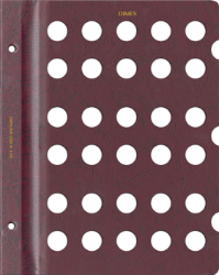 Blank Page, Dime (Burgundy)