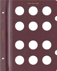 Blank Page, Half Dollar (Burgundy)