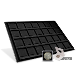 Horizontal 2x2 Display Tray (28 Slots) Black