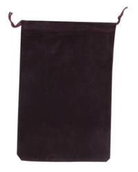 Velour Drawstring Pouch - 5x7.5 Maroon