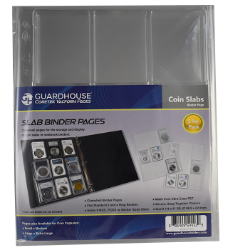 Certified Coin Slab Album Pages - 9 Slabs (PET Vac Form)