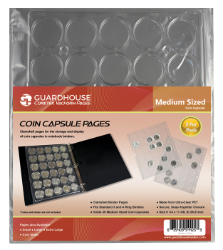 Coin Capsule Page - Medium (PET Vac Form)