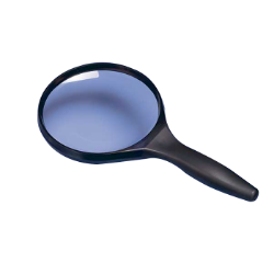 Round Hand Magnifier - 7" Diopter