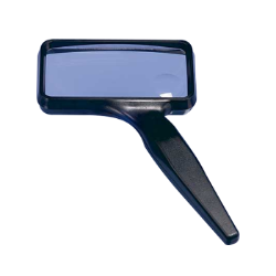 Rectangular Hand Magnifier w/ Bifocal - 4.5 Diopter