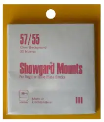 57/55 Showgard Plate Blocks and Covers (Clear)